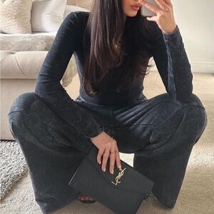 ZARA WASHED WIDE LEGGED PANTS